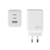 65 Watt 3 Port MacBook Charger: 2x USB-C + 1x USB-A ports - Brand New with 3 Year Warranty