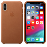 iPhone XS Max Leatherette Case - Brown